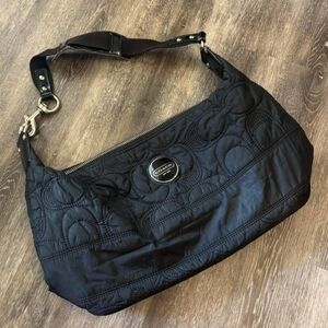 Coach Black Quilted Shoulder Bag